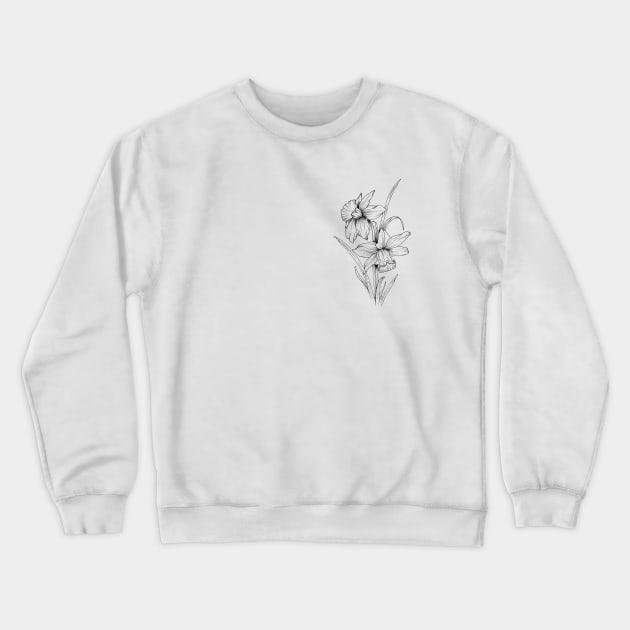 Daffodil Crewneck Sweatshirt by Ysketch